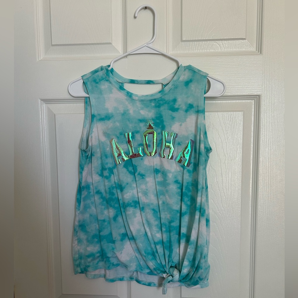 Aloha summer tie-dye tank top